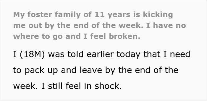 Teen Is Heartbroken After Foster Family Of 11 Years Leave Him Homeless Once He Turned 18 Teen Is Heartbroken After Foster Family Of 11 Years Leave Him Homeless Once He Turned 18
