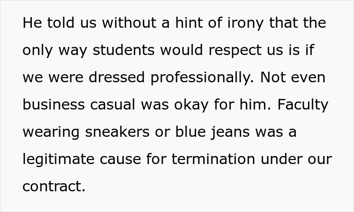 Teacher Banned From Wearing Sneakers Due To Dress Code, Responds With Goth Platform Boots Teacher Banned From Wearing Sneakers Due To Dress Code, Responds With Goth Platform Boots