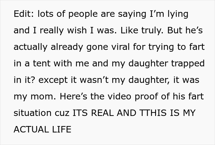 Husband Loves Making Himself As Flatulent As Possible, Ends Up A Divorcee After Wife Snaps Husband Loves Making Himself As Flatulent As Possible, Ends Up A Divorcee After Wife Snaps
