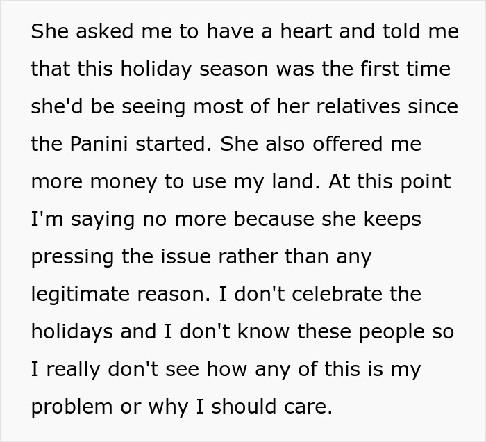 Family Plans Fall Apart Over Neighbor’s Stubbornness, They Don’t See Any Issue Family Plans Fall Apart Over Neighbor’s Stubbornness, They Don’t See Any Issue
