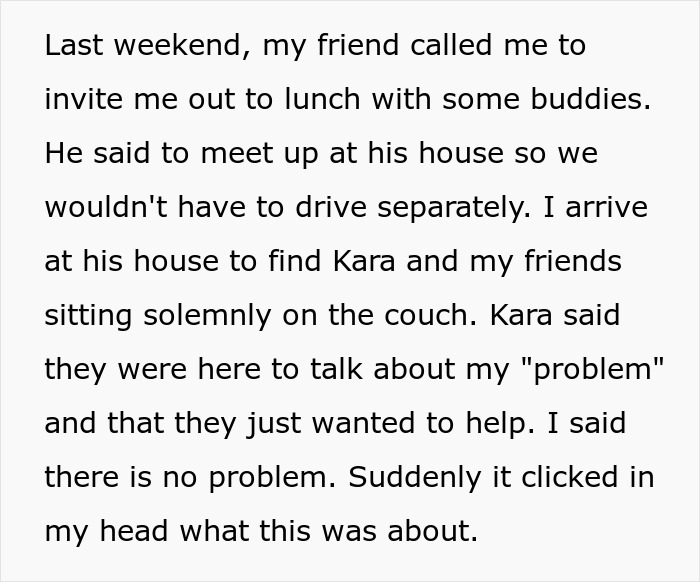 Woman Feels Humiliated After She Hosts Intervention For Cousin’s ‘Problem’ Which Wasn’t Real Woman Feels Humiliated After She Hosts Intervention For Cousin’s ‘Problem’ Which Wasn’t Real