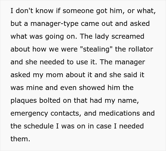 Lady Tries To Grab Man’s Rollator Wanting To Use It For Herself, Follows Him To His Car Lady Tries To Grab Man’s Rollator Wanting To Use It For Herself, Follows Him To His Car