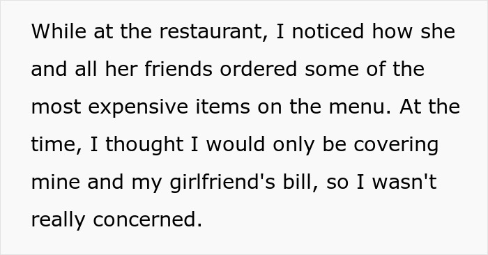 Man Dumps GF After She Expects Him To Foot $1,100 Bill Since He’s “The Man,” Starts To Regret It Man Dumps GF After She Expects Him To Foot $1,100 Bill Since He’s “The Man,” Starts To Regret It