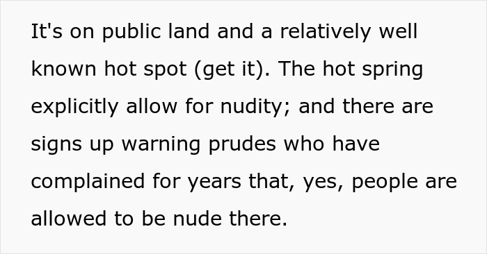 "Nude Hot Spring Guy" Is Shocked After Woman Tells Him To Wear Clothes Because She Brought Her Kids "Nude Hot Spring Guy" Is Shocked After Woman Tells Him To Wear Clothes Because She Brought Her Kids