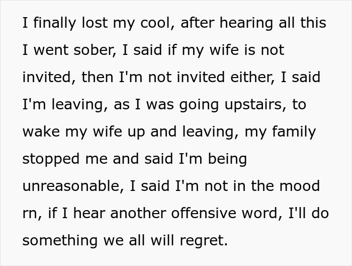 “I Thought It Was A Joke”: Guy Can’t Believe His Family Would Insult Disabled Wife Sleeping Upstairs “I Thought It Was A Joke”: Guy Can’t Believe His Family Would Insult Disabled Wife Sleeping Upstairs
