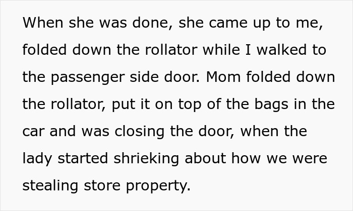 Lady Tries To Grab Man’s Rollator Wanting To Use It For Herself, Follows Him To His Car Lady Tries To Grab Man’s Rollator Wanting To Use It For Herself, Follows Him To His Car