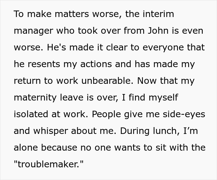 Woman Reports Boss To HR After He Forces Her To Go To Meeting During Labor, Coworkers Hate Her Woman Reports Boss To HR After He Forces Her To Go To Meeting During Labor, Coworkers Hate Her