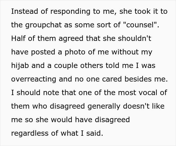 Muslim Friend Is Terrified After Bride Posts Pic Of Her Without Her Hijab, Refuses To Delete It Muslim Friend Is Terrified After Bride Posts Pic Of Her Without Her Hijab, Refuses To Delete It