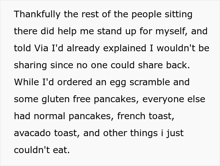 Man Called Selfish And Heartless For Not Sharing Half Of His Food With A Pregnant Woman Man Called Selfish And Heartless For Not Sharing Half Of His Food With A Pregnant Woman