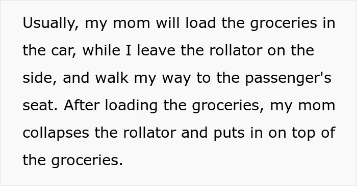Lady Tries To Grab Man’s Rollator Wanting To Use It For Herself, Follows Him To His Car Lady Tries To Grab Man’s Rollator Wanting To Use It For Herself, Follows Him To His Car