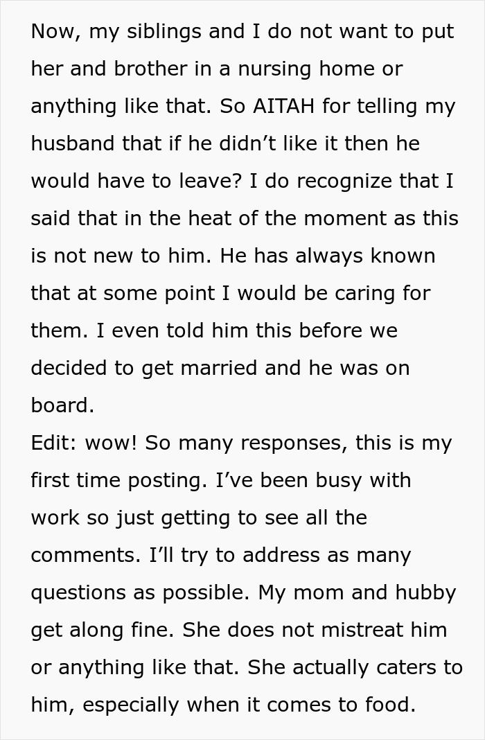 Husband Doesn’t Want To Lose His Privacy, Won’t Allow In-Laws To Move In, Wife Tells Him To Leave Husband Doesn’t Want To Lose His Privacy, Won’t Allow In-Laws To Move In, Wife Tells Him To Leave