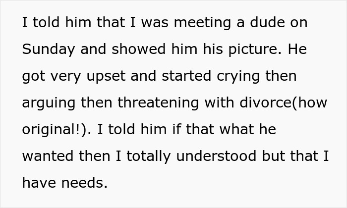 Wife Plans Revenge After She Learns Hubby Is Having An Affair Because He “Has Needs” Wife Plans Revenge After She Learns Hubby Is Having An Affair Because He “Has Needs”