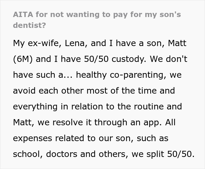 “Am I The Jerk For Not Wanting To Pay For My Son’s Dentist?” “Am I The Jerk For Not Wanting To Pay For My Son’s Dentist?”