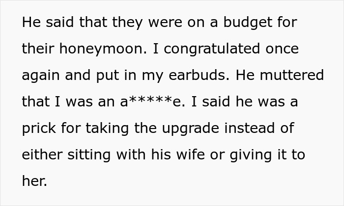 Premium Seat Passenger Asks For $1000 To Swap Seats With Honeymooner’s Wife In Economy Premium Seat Passenger Asks For $1000 To Swap Seats With Honeymooner’s Wife In Economy
