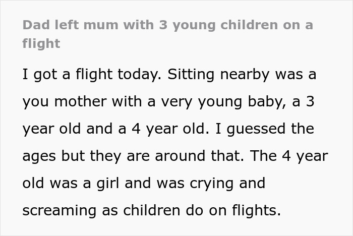 “Not A Care In The World”: Dad Shamed For Not Helping Mom Struggling On Flight With 3 Kids “Not A Care In The World”: Dad Shamed For Not Helping Mom Struggling On Flight With 3 Kids