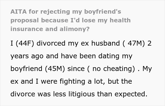 Woman Seeks Support Online By Giving Her Reasons For Rejecting BF’s Proposal, Gets A Reality Check Instead Woman Seeks Support Online By Giving Her Reasons For Rejecting BF’s Proposal, Gets A Reality Check Instead