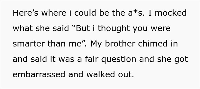 Sister Keeps Putting Woman Down, Says She’s Smarter, She Humiliates Her By Asking A Simple Question Sister Keeps Putting Woman Down, Says She’s Smarter, She Humiliates Her By Asking A Simple Question