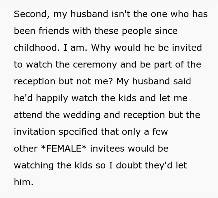 Wedding Guest Expected To Be A Free Babysitter, Uncovers The Real Reason They Wanted To Hide Her Wedding Guest Expected To Be A Free Babysitter, Uncovers The Real Reason They Wanted To Hide Her