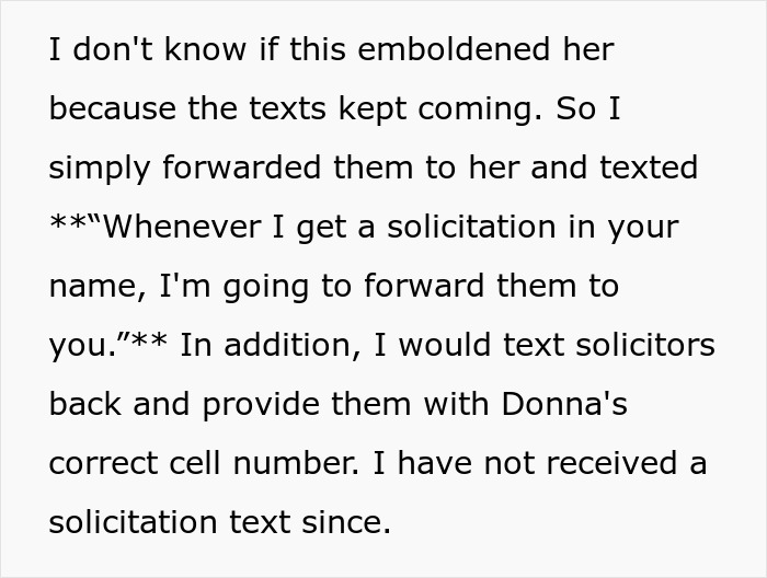 Someone Keeps Giving Woman’s Number To Solicitors, She Finds Out Who Is Doing It And Takes Revenge Someone Keeps Giving Woman’s Number To Solicitors, She Finds Out Who Is Doing It And Takes Revenge