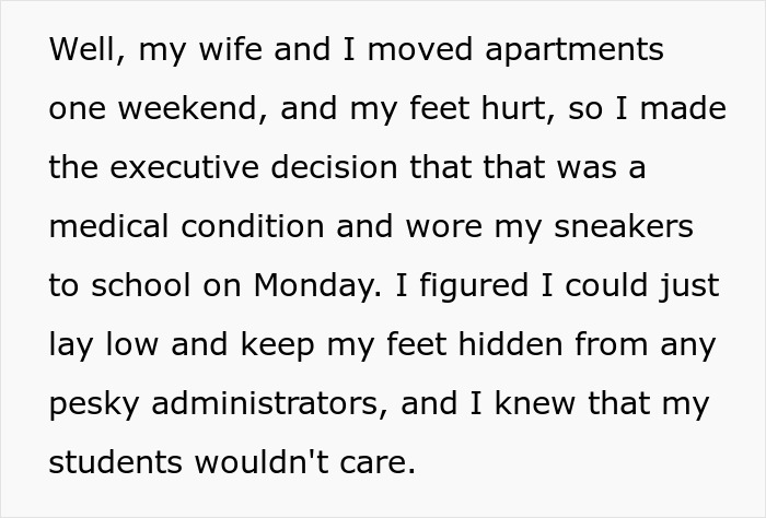 Teacher Banned From Wearing Sneakers Due To Dress Code, Responds With Goth Platform Boots Teacher Banned From Wearing Sneakers Due To Dress Code, Responds With Goth Platform Boots