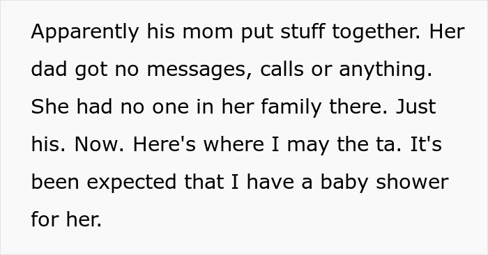 Mom-To-Be Doesn't See A Big Deal In Not Inviting Dad To Wedding, Stepmom Cancels Baby Shower Mom-To-Be Doesn't See A Big Deal In Not Inviting Dad To Wedding, Stepmom Cancels Baby Shower
