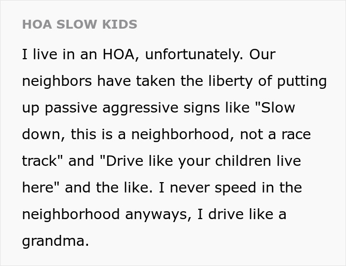 Person Is Livid After Seeing Constant Stop Signs, Gets Back At HOA Without Speeding Person Is Livid After Seeing Constant Stop Signs, Gets Back At HOA Without Speeding