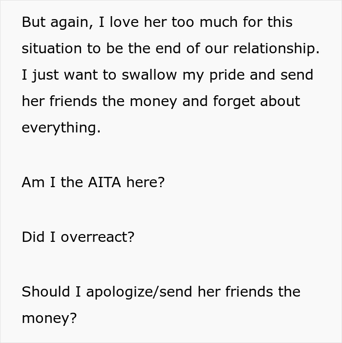 Man Dumps GF After She Expects Him To Foot $1,100 Bill Since He’s “The Man,” Starts To Regret It Man Dumps GF After She Expects Him To Foot $1,100 Bill Since He’s “The Man,” Starts To Regret It
