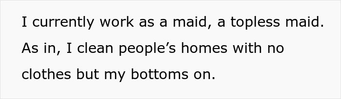 BF Is Fine With GF Working As Topless Maid To Pay For College, Dumps Her After Seeing Her In Uniform BF Is Fine With GF Working As Topless Maid To Pay For College, Dumps Her After Seeing Her In Uniform