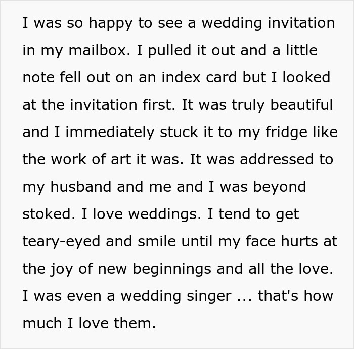 Wedding Guest Expected To Be A Free Babysitter, Uncovers The Real Reason They Wanted To Hide Her Wedding Guest Expected To Be A Free Babysitter, Uncovers The Real Reason They Wanted To Hide Her