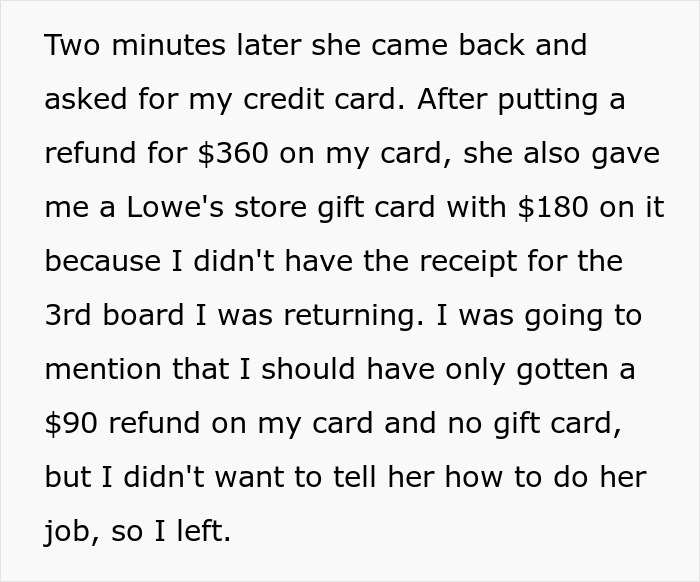 Man Gets Twice The Refund And A Gift Card After Shutting His Mouth And Letting Cashier “Do Her Job” Man Gets Twice The Refund And A Gift Card After Shutting His Mouth And Letting Cashier “Do Her Job”
