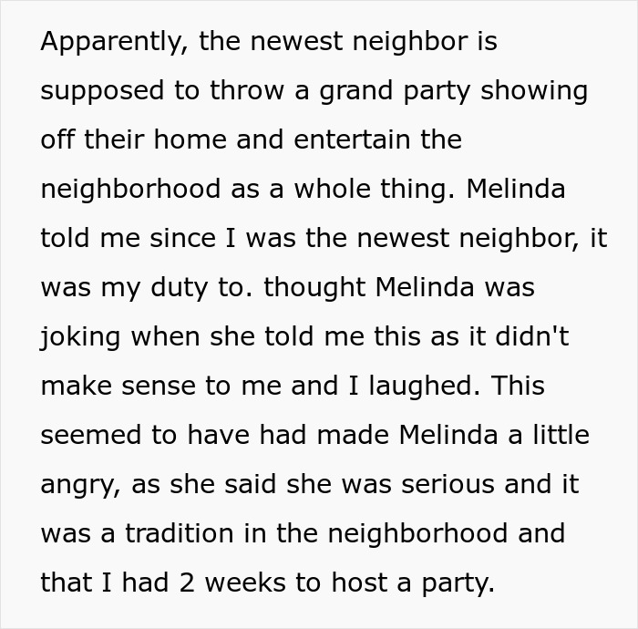 “She’s Crazy”: Newcomer Doesn’t Want To Join Neighborhood Tradition, Karen Doesn’t Take No For An Answer “She’s Crazy”: Newcomer Doesn’t Want To Join Neighborhood Tradition, Karen Doesn’t Take No For An Answer