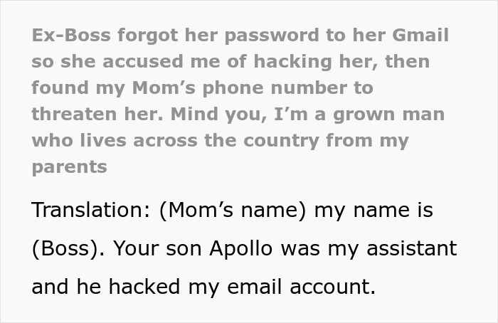 “Hacking Is A Crime”: Ex-Boss Forgets E-Mail Password, Starts Threatening Man And His Family “Hacking Is A Crime”: Ex-Boss Forgets E-Mail Password, Starts Threatening Man And His Family