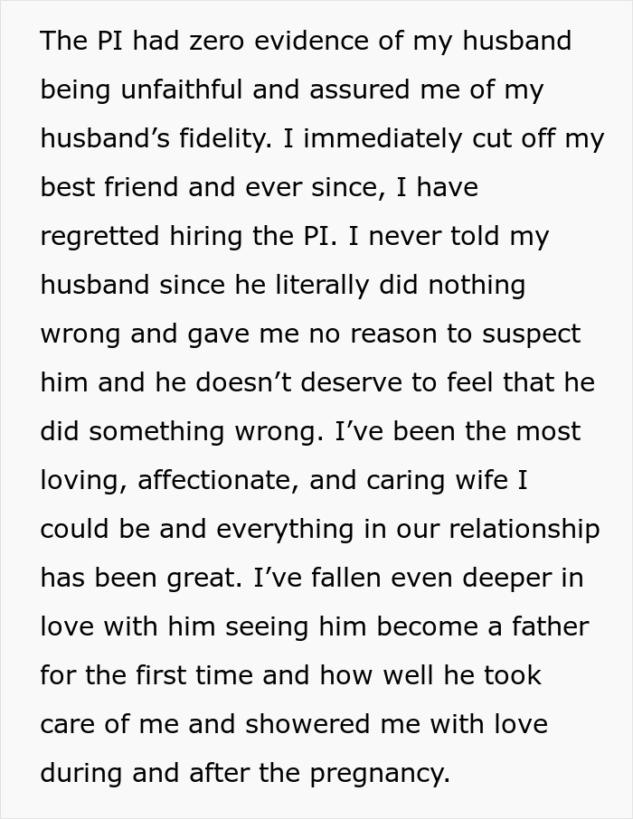Friend Falsely Convinces Woman Her Husband Is Cheating, She Hires A PI And Lives To Regret It Friend Falsely Convinces Woman Her Husband Is Cheating, She Hires A PI And Lives To Regret It