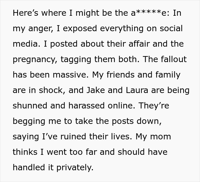 Woman Learns Her Stepsis Is Pregnant From Her BF, Exposes Affair Online That Leads To Family Drama Woman Learns Her Stepsis Is Pregnant From Her BF, Exposes Affair Online That Leads To Family Drama