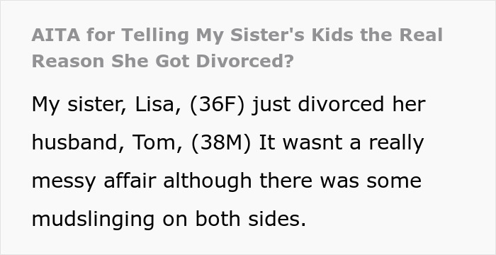 Kids Realize They’ve Been Blaming The Wrong Parent For The Divorce After Relative Speaks Out Kids Realize They’ve Been Blaming The Wrong Parent For The Divorce After Relative Speaks Out