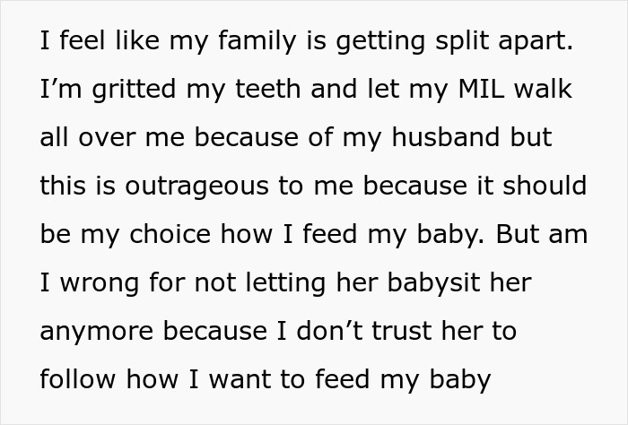 “AITA For Not Letting My MIL Babysit My Daughter?” “AITA For Not Letting My MIL Babysit My Daughter?”