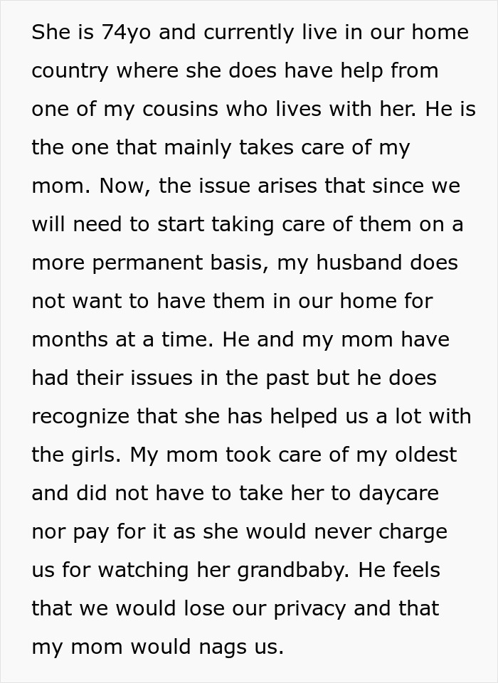 Husband Doesn’t Want To Lose His Privacy, Won’t Allow In-Laws To Move In, Wife Tells Him To Leave Husband Doesn’t Want To Lose His Privacy, Won’t Allow In-Laws To Move In, Wife Tells Him To Leave