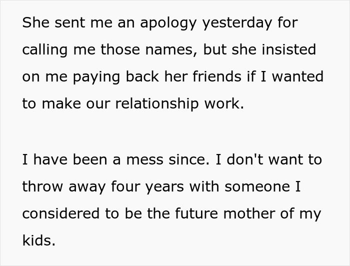 Man Dumps GF After She Expects Him To Foot $1,100 Bill Since He’s “The Man,” Starts To Regret It Man Dumps GF After She Expects Him To Foot $1,100 Bill Since He’s “The Man,” Starts To Regret It