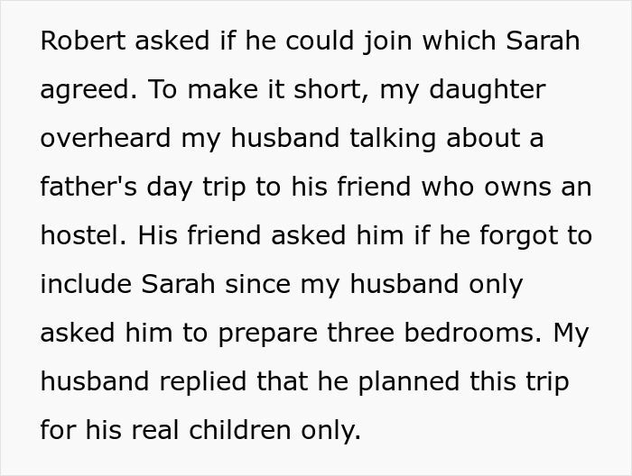 Woman Catches Stepfather Saying She’s Not His “Real” Child, Makes Him Regret It Years Later Woman Catches Stepfather Saying She’s Not His “Real” Child, Makes Him Regret It Years Later