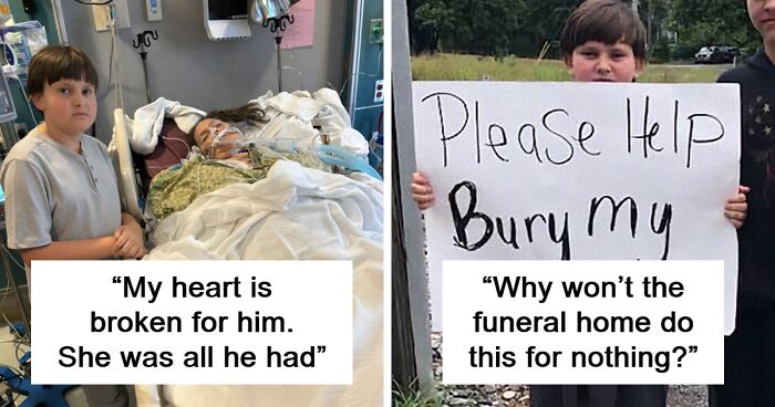 “Please Help Bury My Mama”: 11-Year-Old Boy Stands On Roadside For Two Days To Raise Money