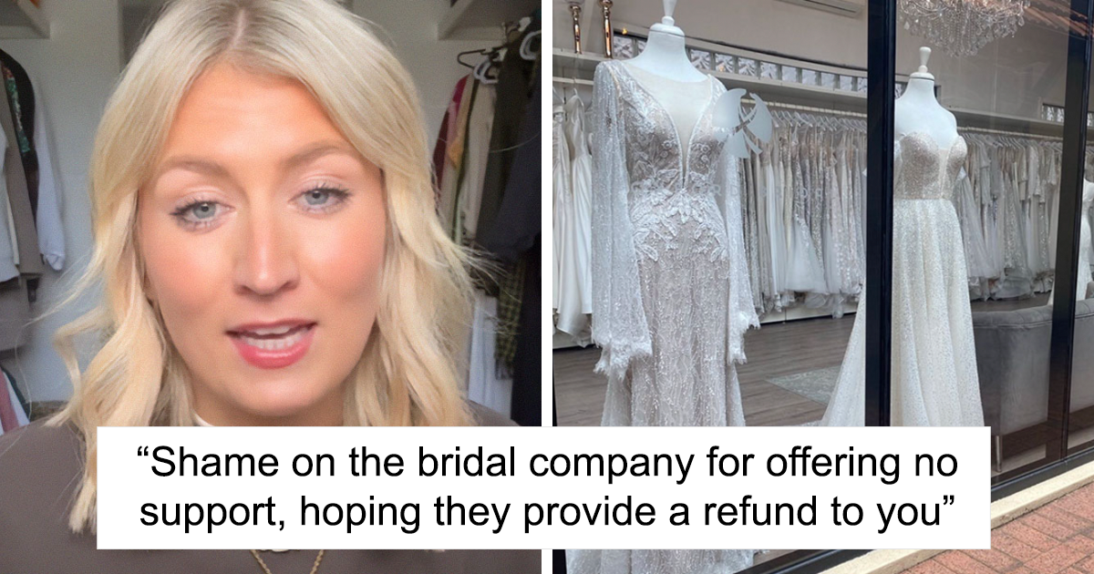 Influencer Accuses Bridal Shop Of Sending A “Dirty” Dress, Gets Reality(01)