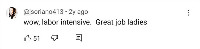 Comment praising the makeup artist's work on covering Claudia Jessie's tattoo, highlighting the labor-intensive effort. Comment praising the makeup artist's work on covering Claudia Jessie's tattoo, highlighting the labor-intensive effort.