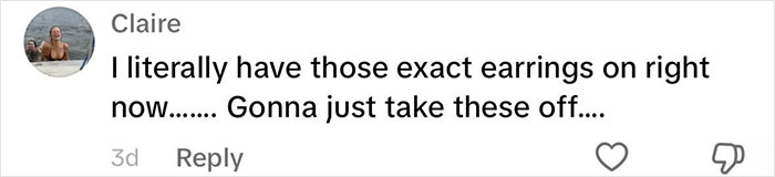 Woman Realizes She’s Been “Accidentally Poisoning” Herself For Months After Removing Earrings Woman Realizes She’s Been “Accidentally Poisoning” Herself For Months After Removing Earrings