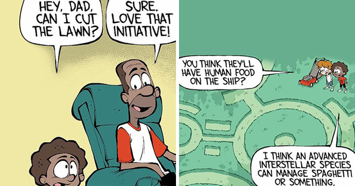 30 Nostalgic Comics About Growing Up And Parenting In The ’80s By This Artist (New Pics)