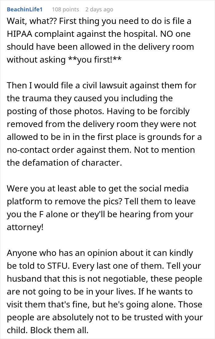 "AITA For Refusing To Let My In-Laws See My Daughter After What They Did During Her Birth?": Mom Shares Story "AITA For Refusing To Let My In-Laws See My Daughter After What They Did During Her Birth?": Mom Shares Story