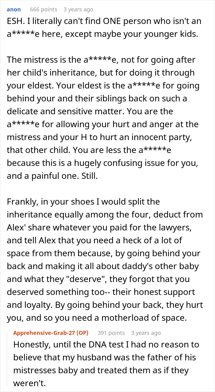Widow Cuts Her Child’s Inheritance After Finding Out Her Husband Had A Mistress And Secret Kid Widow Cuts Her Child’s Inheritance After Finding Out Her Husband Had A Mistress And Secret Kid