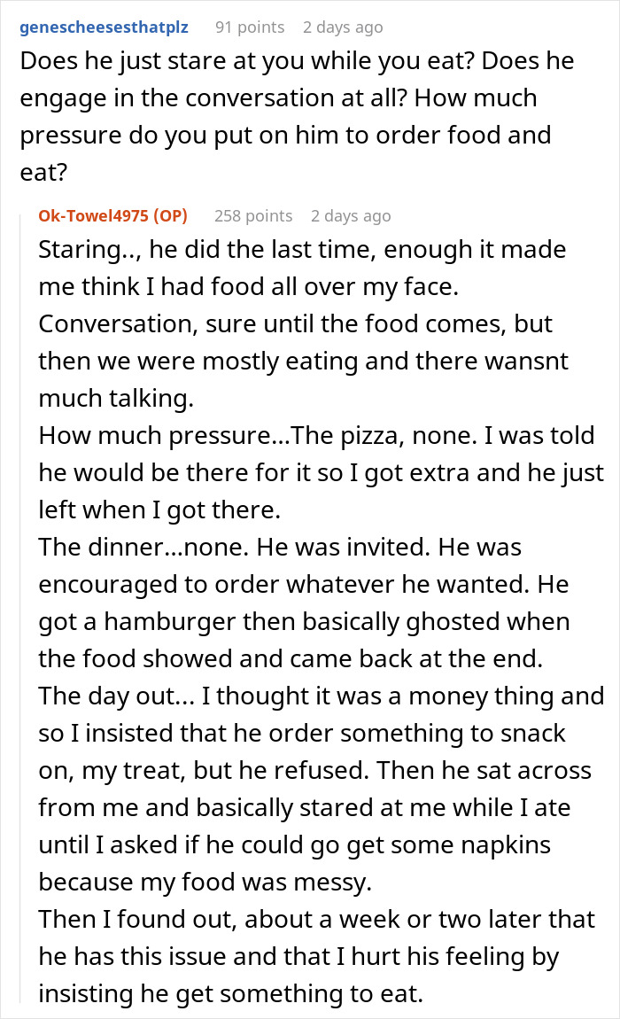 “AITA If I Asked My Daughter’s Deipnophobic Boyfriend Not To Come Over When We Are Eating?” “AITA If I Asked My Daughter’s Deipnophobic Boyfriend Not To Come Over When We Are Eating?”