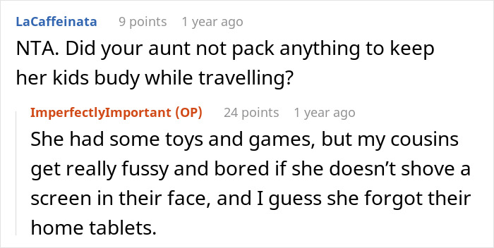 Unprepared Aunt Desperately Asks Teenager To Give Tablet To Her Kids On A Long Flight, He Pettily Refuses Unprepared Aunt Desperately Asks Teenager To Give Tablet To Her Kids On A Long Flight, He Pettily Refuses