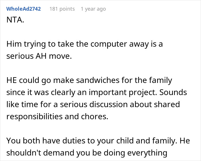 Woman Expected To Drop Work And Make Sandwiches For Husband And Stepkid, Loses It And Bashes Him Woman Expected To Drop Work And Make Sandwiches For Husband And Stepkid, Loses It And Bashes Him