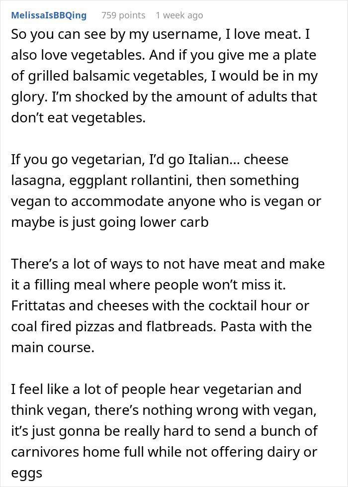 “Disrespectful”: Couple Called Out For Their Vegetarian Wedding Menu, Ask Who’s In The Wrong “Disrespectful”: Couple Called Out For Their Vegetarian Wedding Menu, Ask Who’s In The Wrong
